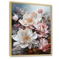 thumbnail image 2 of Designart "Hillside Adorned With Pink Lotus In Japan" Flowers Floater Framed Wall Art Prints, 2 of 5
