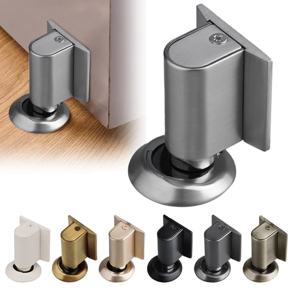 No Drill Door Stopper Bottom Mount Door Catch to Keep Interior Doors Open