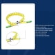 thumbnail image 3 of 10 Piezas Pulsera Envolvente Tejida de Fútbol Ajustable Pulsera para Fanáticos de los Deportes Recuerdos de Eventos para Hombres Pulseras Envolventes para Mujeres H, 3 of 5