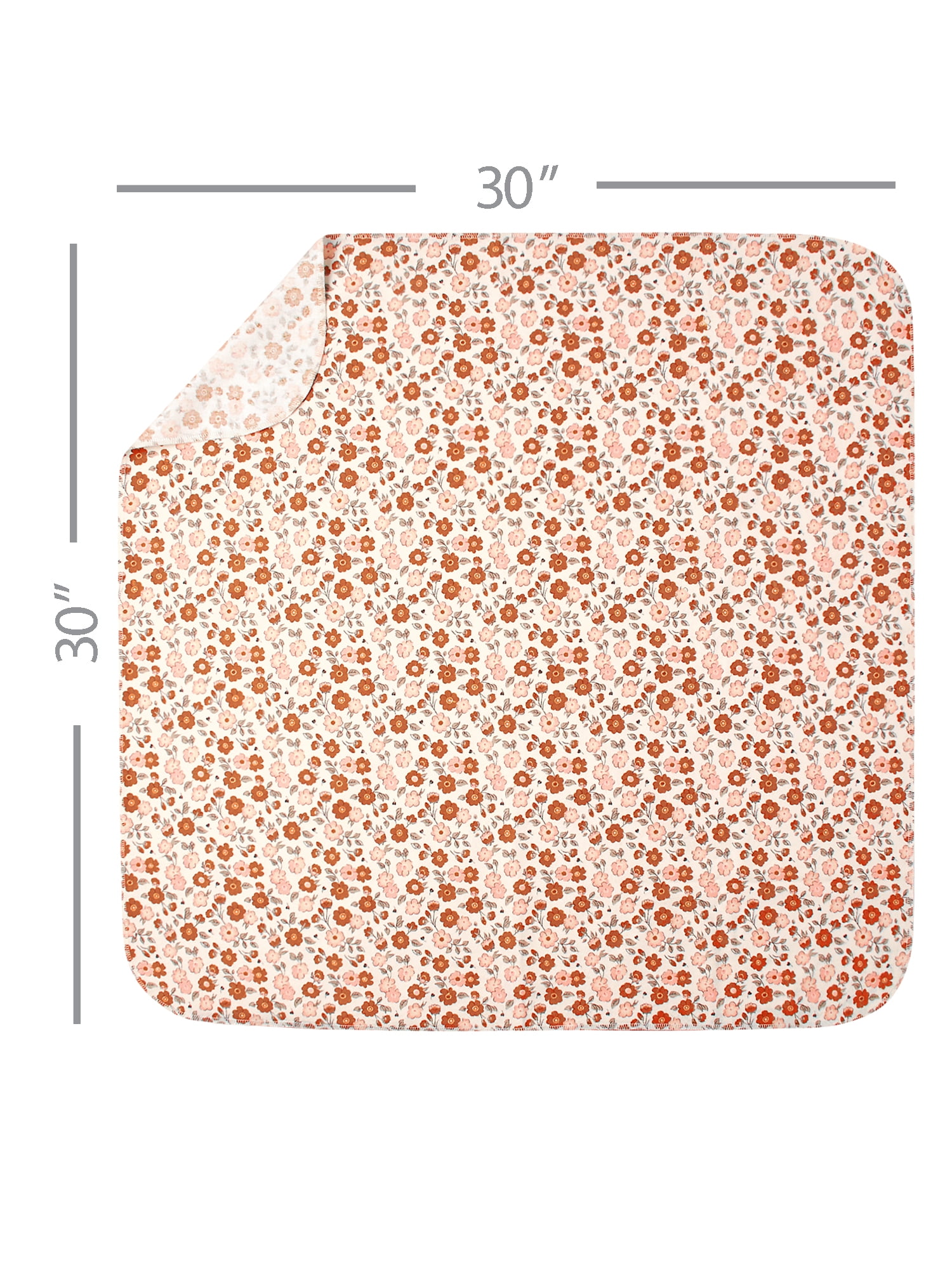 Modern Moments by Gerber Baby & Toddler Girl Flannel Blankets, 5-Pack, Ivory Floral