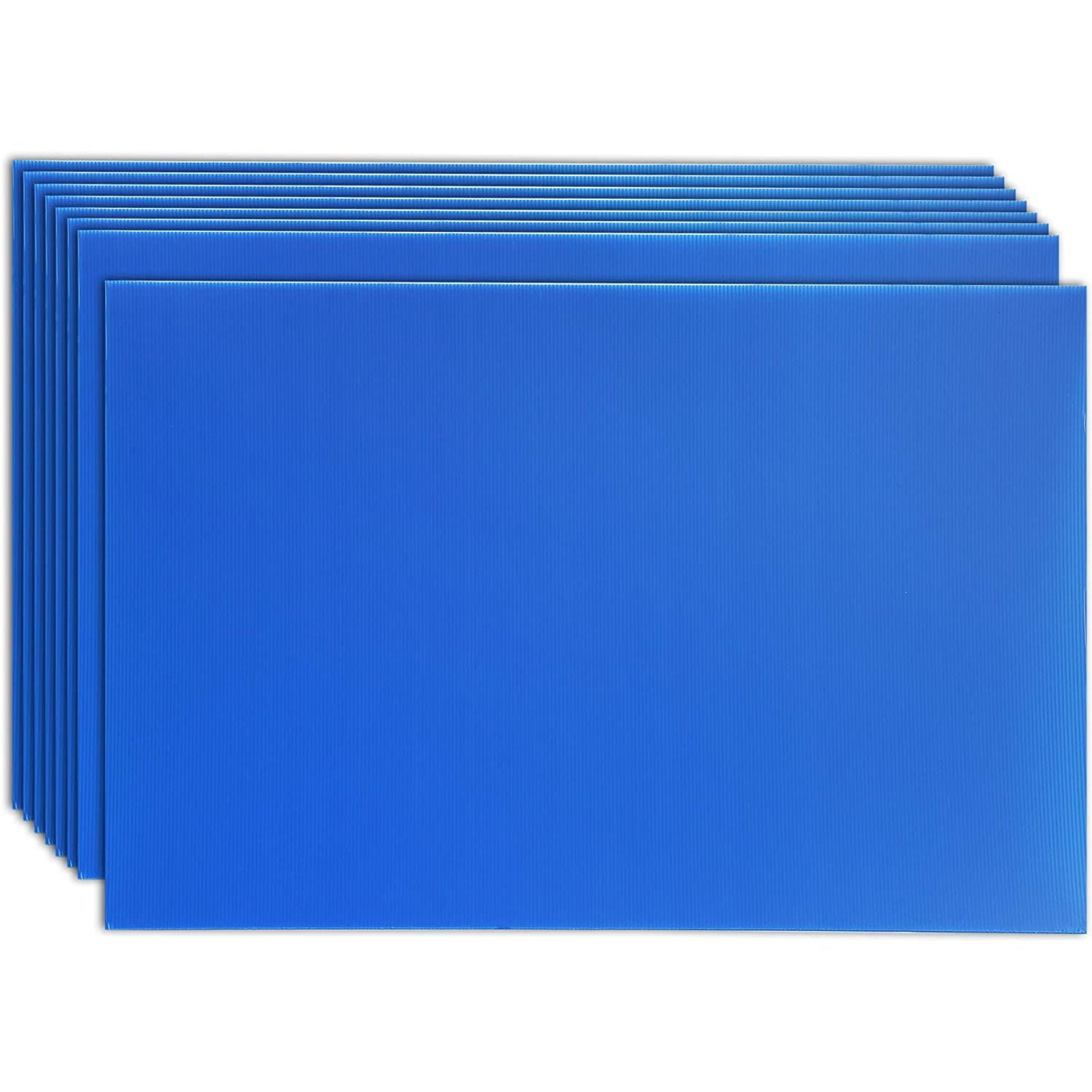 Details about   8-Pack Blank Corrugated Plastic Yard Lawn Signs Sheets Board Blue 24x36"