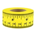 thumbnail image 1 of ChromaLabel Cinta métrica adhesiva de 1 pulgada Cinta métrica adhesiva extraíble Cinta métrica perfecta para uso doméstico u oficina - Cinta métrica de 12 pulgadas amarilla, 1 of 5
