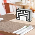 thumbnail image 3 of PTOOTP Black Metal Napkin Holder for Tabletop Tissue Storage with Modern Stylish Design, 3 of 8