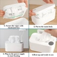 thumbnail image 3 of HIBIBUD 2026 New Portable Usb Wipes Warmer Heater with Large Capacity Thermostat Control for Adults Travel Car Home Use Compact Lightweight Easy to Use Wet Wipe Dispenser 24H Constant Temperature, 3 of 7