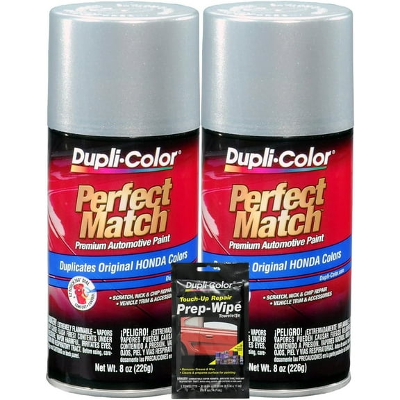 Dupli-Color BHA0971 Satin Silver Metallic Automotive Body Paint, for Honda 3 Pack