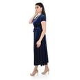 thumbnail image 2 of Vestido envolvente de terciopelo Roman Fashion /Juvenil, 3836 (Azul marino) azul marino CH, 2 of 5