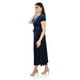 thumbnail image 2 of Vestido envolvente de terciopelo Roman Fashion /Juvenil, 3836 (Azul marino) azul marino CH, 2 of 5