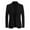 Black, variant on Mens Suit Coat Solid Color Long Sleeve Jacket Button Up Lapel Loose Single-breasted Business Casual Coat with Pocket Black XXXL