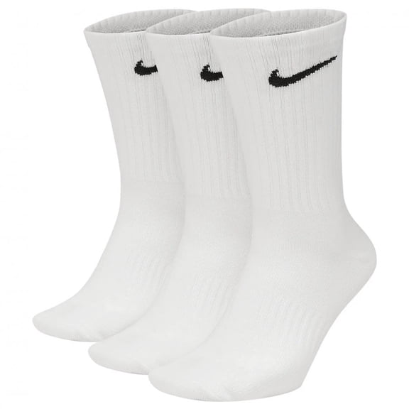 Nike Everyday Lightweight Crew Socks (3Pk) WHITE/BLACK - M