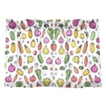 thumbnail image 7 of Yayeee Kitchen Curtains Light Filtering 27"x36" Rod Pocket Short Cafe Window Panel, Various Vegetables Pattern, 7 of 7