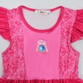 thumbnail image 5 of Rongking Girls Super Brothers Dress Peach Princess Halloween Fancy Outfits w/Headband for 3-9Y, 5 of 7