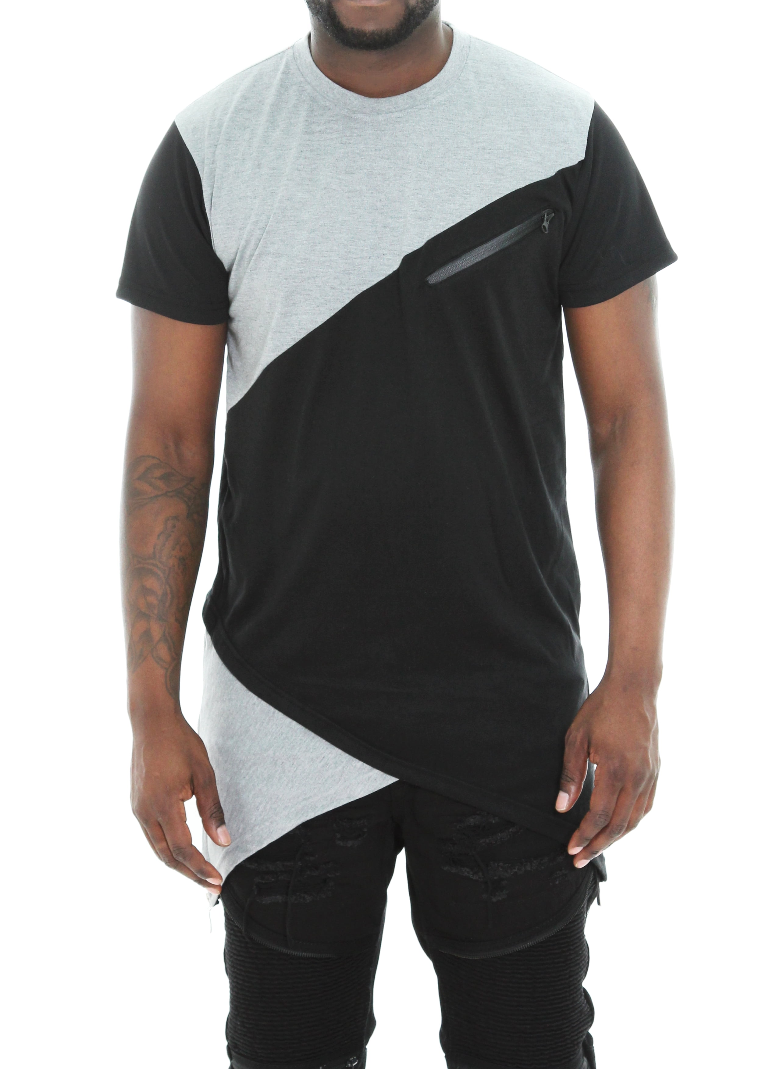 Imperious Men's Colorblock Asymmetric 