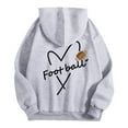 thumbnail image 4 of WILLBEST Sudadera con Capucha para Hombre, Estilo Informal, para El Día Del Partido De Fútbol, Holgada, con Diseño Estampado, Cómoda y Cálida, para Uso Diario En Otoño e Invierno. Grande, 4 of 5