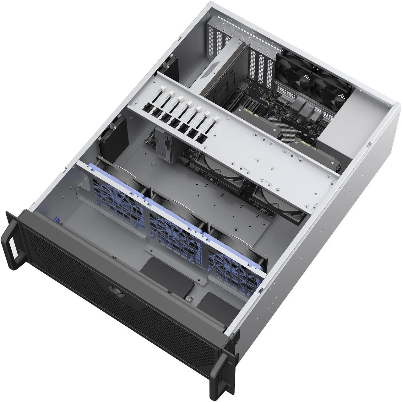 Rosewill 4U Rackmount Server Chassis | Supports up to 2 3.5" HDD & 4 2.5" SSD | E-ATX Compatible & 360mm AIO Support | 3x 120mm PWM Fans | USB 3.2 Type-C | RSV-L4620
