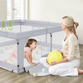 thumbnail image 7 of Fodoss 50x50inch Baby Playpen for Newborns and Toddlers Play Yard for Apartment Indoor Large Baby Activity Center Gray, 7 of 7