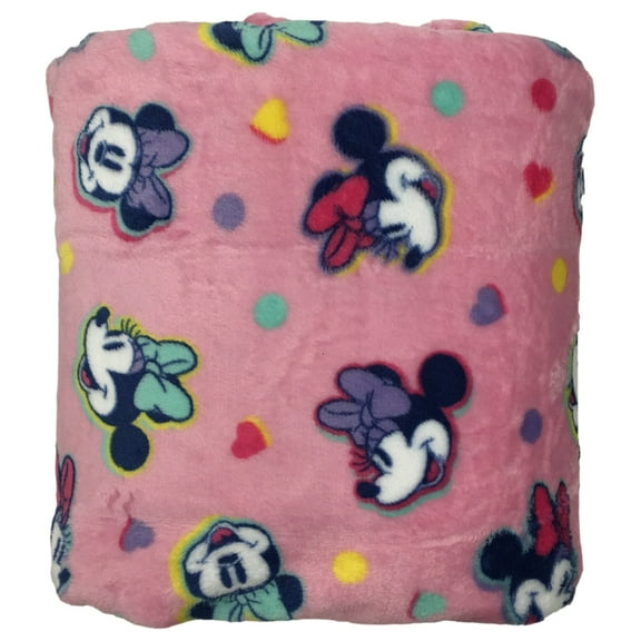 The Big One Oversized Plush Minnie Mouse Microplush Throw Blanket, 5ft x 6 ft