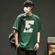 thumbnail image 2 of Ropa para hombre Estampado Trajes deportivos Chándal para correr Camiseta gris Conjuntos de pantalones cortos para hombre Top con alfabeto Traje económico de 2 piezas Básico, 2 of 5