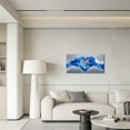 thumbnail image 3 of ZHONGYUTONG Large Gray and Blue Abstract Canvas Wall Art Love Heart Water Picture Prints Ocean Wave Art Romantic Paintings Wall Decor for Girls Bedroom Bathroom (24.00" x 48.00"), 3 of 5