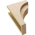thumbnail image 6 of 5"W x 10"D x 15"H Classic Helena Rough Cedar Woodgrain TimberThane Corbel, Primed Tan, 6 of 6