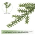 thumbnail image 3 of 6.7" Artificial Pine Branches Faux Fake Pine Leaves Sprigs for Christmas Home Decor, Green 60Pcs, 3 of 6