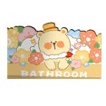 thumbnail image 1 of Alfombra antideslizante para entrada de baño con dibujos de animales, puerta del baño, alfombrilla para pies resistente a la suciedad, alfombrilla absorbente de barro de diatomeas para baño, 1 of 5