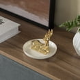thumbnail image 6 of Uniquewise Deer Design Jewelry Holder with Decorative Trinket Dish Organizer for Rings Earrings Bracelets and Necklaces - Best Gift for Christmas Birthdays Anniversaries or Special Occasion for Women, 6 of 7