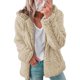 thumbnail image 1 of ZHAOCHENG Chaqueta polar cálida color caqui Abrigo de mujer /M caqui M, 1 of 5