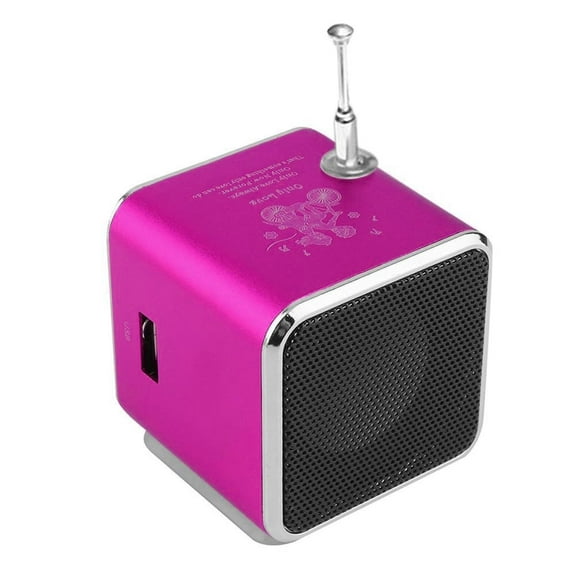 Opolski TDV26 Mini Caisson de Basses Haut-Parleur Stéréo Carte TF Radio FM Lecteur de Musique avec Antenne