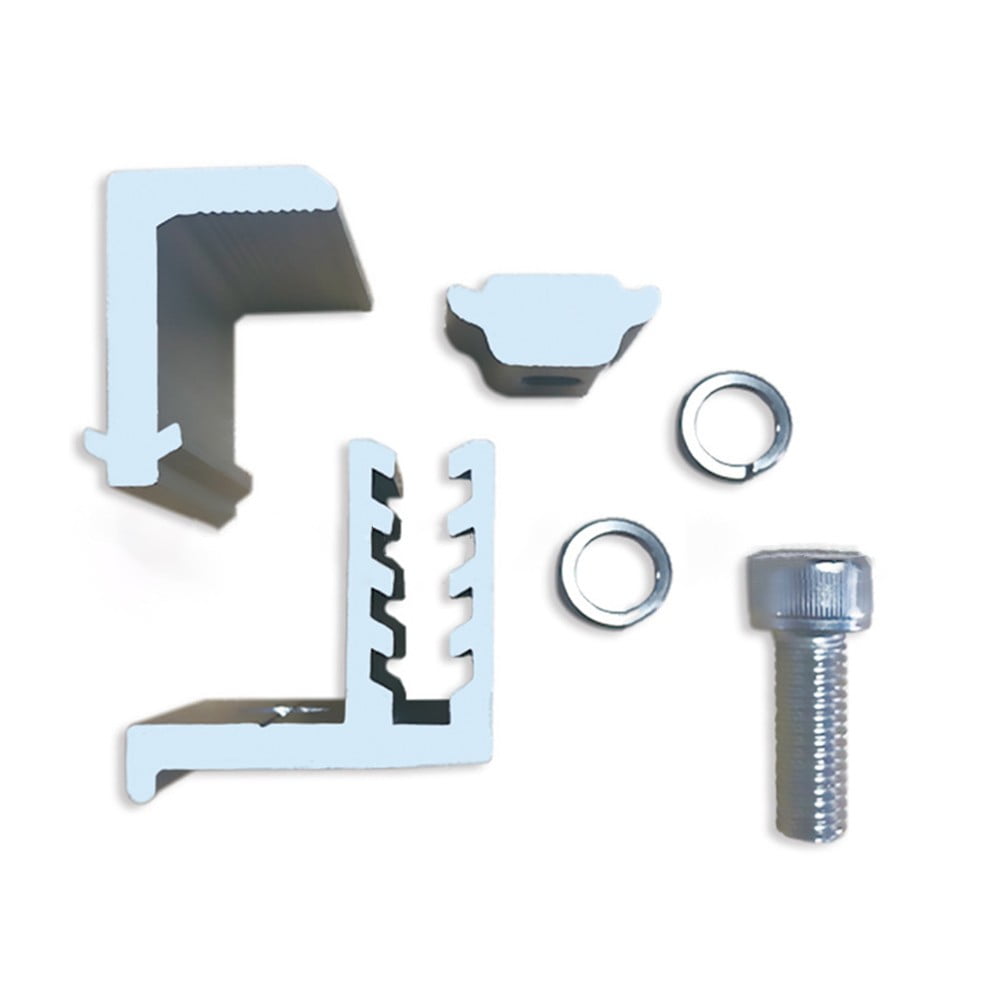 Solar End Clamp Solar Panel Mounting Z Bracket Clamps Aluminum Rail End Clamps