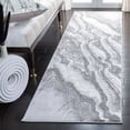 thumbnail image 3 of SAFAVIEH Craft Laidley Abstract Area Rug, 2'3" x 8' Runner, Light Grey/Grey, 3 of 8