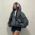 thumbnail image 1 of Oversized Star Print Zip Up Hoodie High quality, 1 of 5
