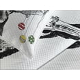 thumbnail image 4 of Ambesonne Christmas Quilted Bedspread Set 3 Pcs, Sketchy Noel Ornament, Queen Size, Multicolor, 4 of 5
