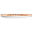 thumbnail image 3 of Solid 10K Rose Gold 1.4mm Criss-Cross Pattern Stackable Band Size 6 - Ring Size 6.0, 3 of 8