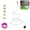 white, variant on Hose Misters for Outside Patio, 76 Inch Flexible Standing Mister Sprinkler, Standing Outdoor Hose Misting Cooling System, Portable Garden Misters for Backyard Bird Cooling