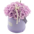 thumbnail image 2 of Caja de Arreglo Floral Circular con Flores Lilas, 2 of 3