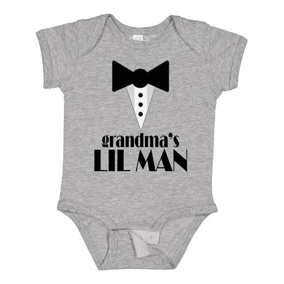 Inktastic Grandma's Lil Man Boys Baby Bodysuit