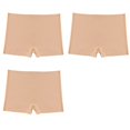 thumbnail image 1 of TrowBridge-bóxer sin costuras para mujer, lencería transpirable, cómoda, ropa interior de satén de seda, 3 piezas, 1 of 4