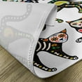 thumbnail image 5 of Ambesonne Sugar Skull Place Mats Set of 4, Ornate Black Cats, Standard Size, Multicolor, 5 of 6