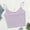 Purple, variant on UTTOASFAY Womans Shirts Women Tops Solid Sleeveless Pullover Vest Tank Crop Shirts White M