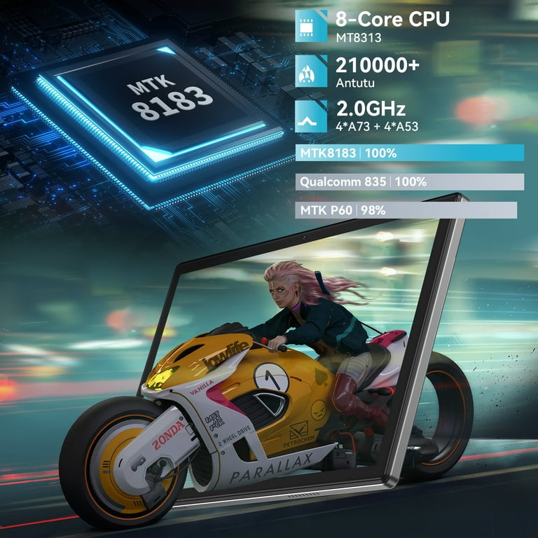 HEADWOLF WPad3 Android 12 Tablet, 10 Inch, 12GB RAM, 128GB