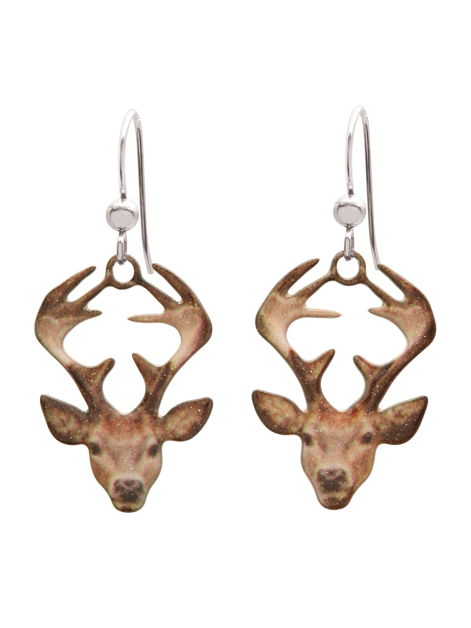 d'ears - D'Ears Women's Glittery 8-Point Buck Stag Drop Dangle Earrings ...