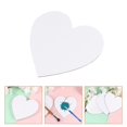 thumbnail image 3 of 6 Pcs White Primer Canvases Painting Heart- Shaped Canva Cotton Painting Board Art Panels, 3 of 3