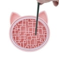thumbnail image 4 of Unique Bargains Cat Shape Makeup Brush Storage Cleaner Pink, 4 of 6