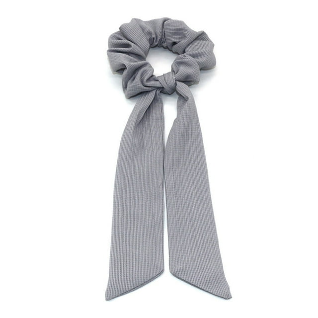 Diadema vintage de moda Qarigey para mujer Fiesta o diario poliéster 142-P Gris liso