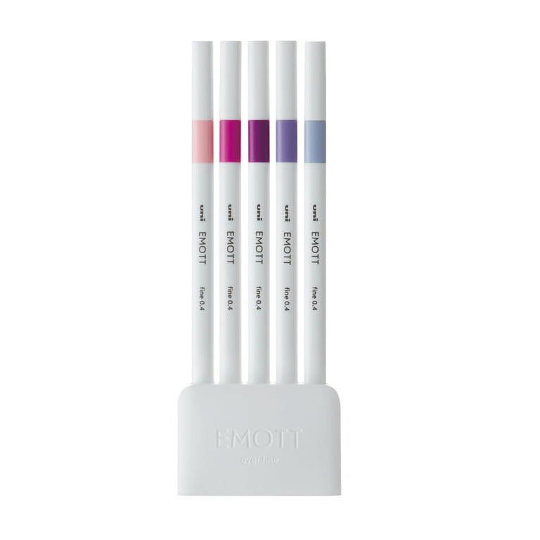 Emott 5 Color Fineliner Marker Set - No.12 Virtual Color - niconeco zakkaya