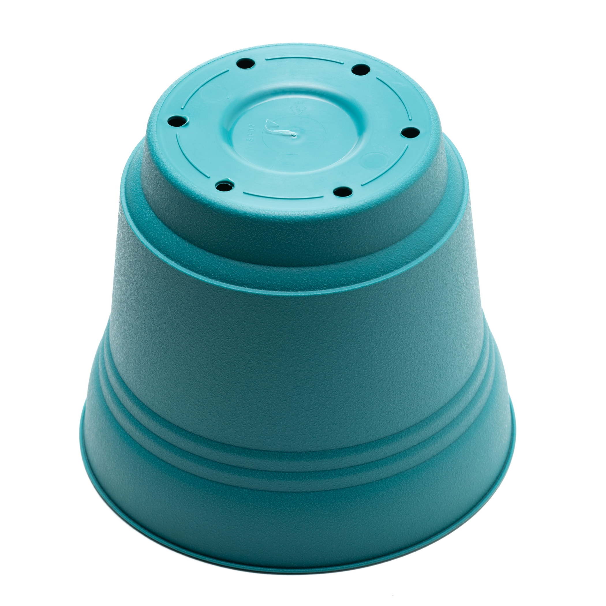 Bloem Saturn 12-Inch Round Plastic Planter, Bermuda Teal photo 8