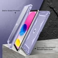 thumbnail image 5 of Fintie Case for iPad (A16) 11th Generation 11 Inch (2025), iPad 10th Gen 10.9 Inch (2022), [Tuatara Magic Ring] 360 Degree Rotating Stand Shockproof Rugged Cover w/ Screen Protector,Lilac Purple, 5 of 11