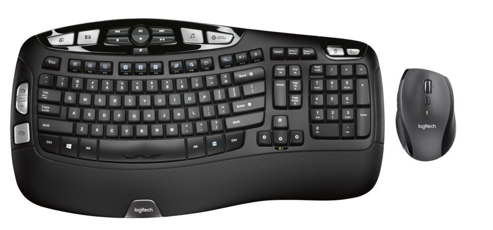 Logitech MK550 Wireless Wave Keyboard and Mouse Black 