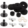 thumbnail image 4 of TABLZONE 1Set Drum Kit Felt Pads Black Cymbal Replacement Accessories for Instrument Use, 4 of 6