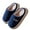 Navy, variant on XIMIN Women Thick Sole Plush Striped Cotton Slippers Warm Memory Foam Comfy House Slippers with Anti-Skid Rubber Sole for Indoor and Outdoor,Autumn and Winter